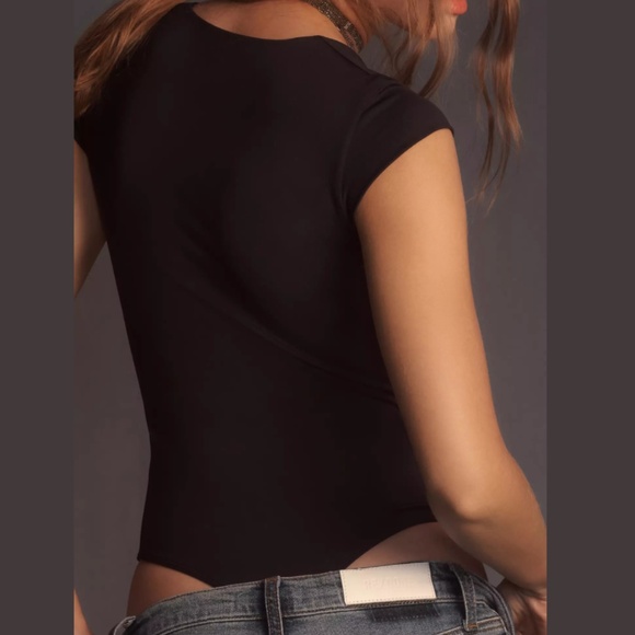 Second Skin by RD Style Tiara Cap-Sleeve Bodysuit | Sz S - Picture 5 of 6